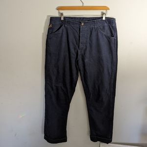 Birdwell USA-made HBT Navy Drawstring Chinos Easy Pants